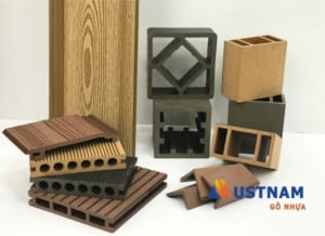 Các dạng profile gỗ nhựa composite ngoài trời do Austnam sản xuất.